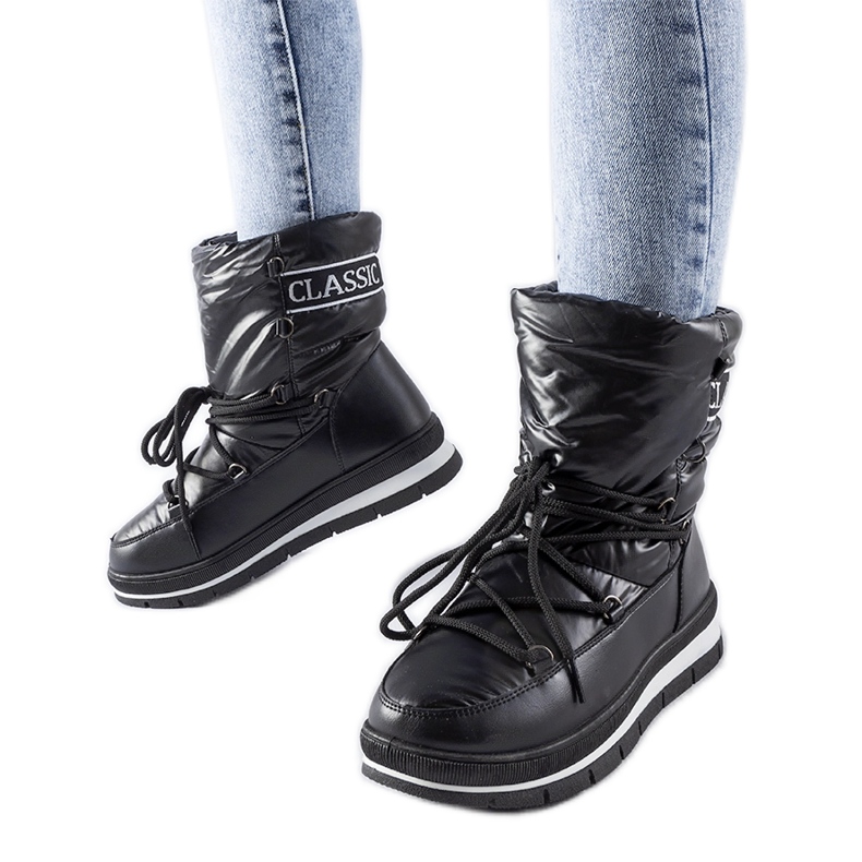 Bottes de neige à plateforme Black Vineyard le noir