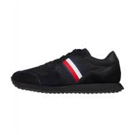 Chaussures Tommy Hilfiger Runner Evo Mix M FM0FM04699 Bds le noir