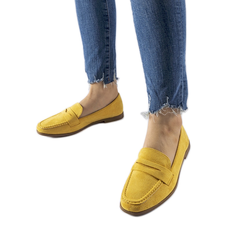 Mocassins Medford en éco-daim jaune