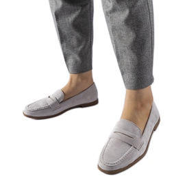Mocassins en éco-suède Medford gris