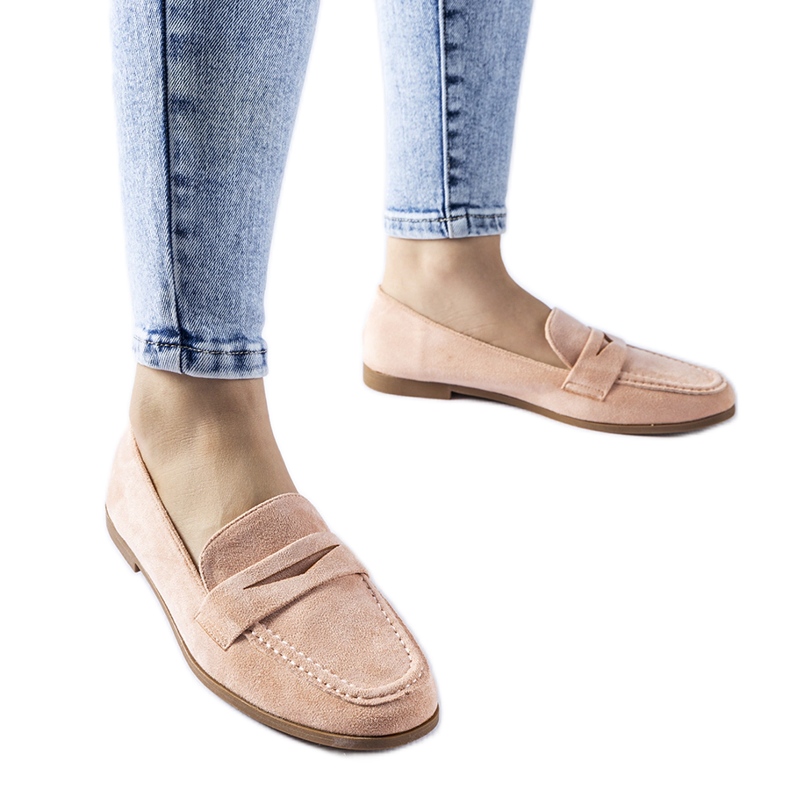 Mocassins en éco-suède Medford rose