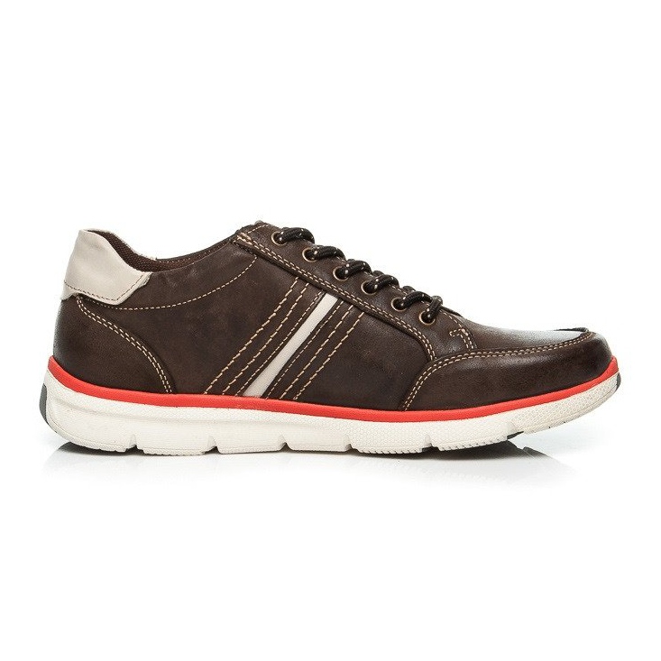 Mazaro Chaussures de sport en cuir brun