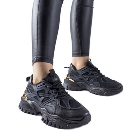 Baskets de sport noires Cislago le noir