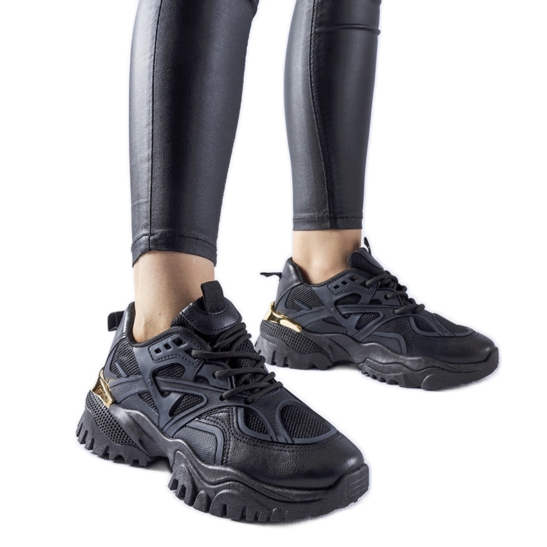 Baskets de sport noires Cislago le noir