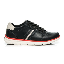 Mazaro Chaussures de sport en cuir noir