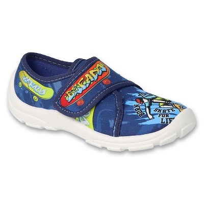 Befado chaussons enfants avec Velcro 974X539 bleu