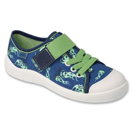 Chaussons enfants Befado 351Y029 bleu-vert