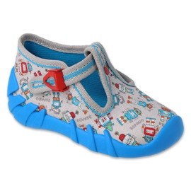Chaussons enfants Befado 110N483 robots gris