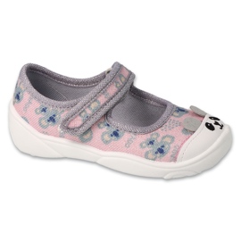 Chaussons enfants Befado 209P038 rose-argent