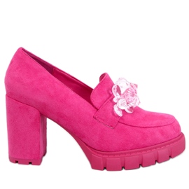 Mocassins Nadine Bottines à talons fuchsia rose