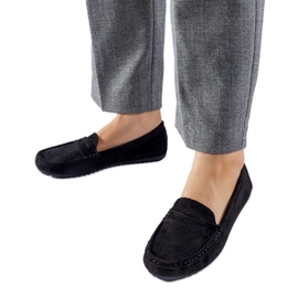 Mocassins noirs en éco-daim Cellarengo le noir