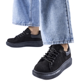 Baskets à plateforme Cipriano noires