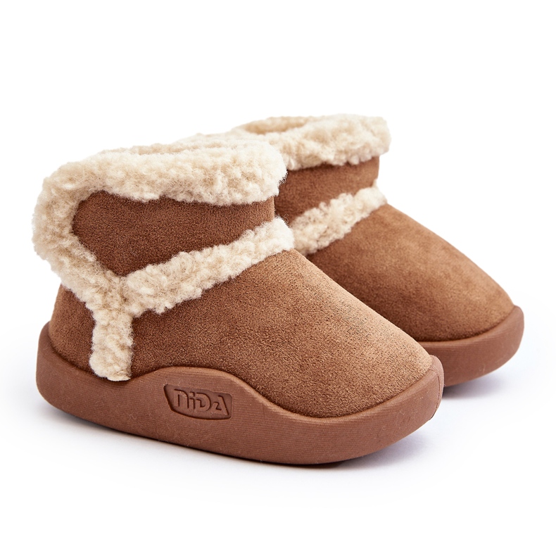 Bottes de neige Velcro pour enfants Camel Unitia brun Bottes de neige Velcro pour enfants Camel Unitia brun