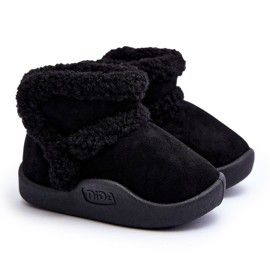 Bottes de neige Velcro Enfant Noir Unitia