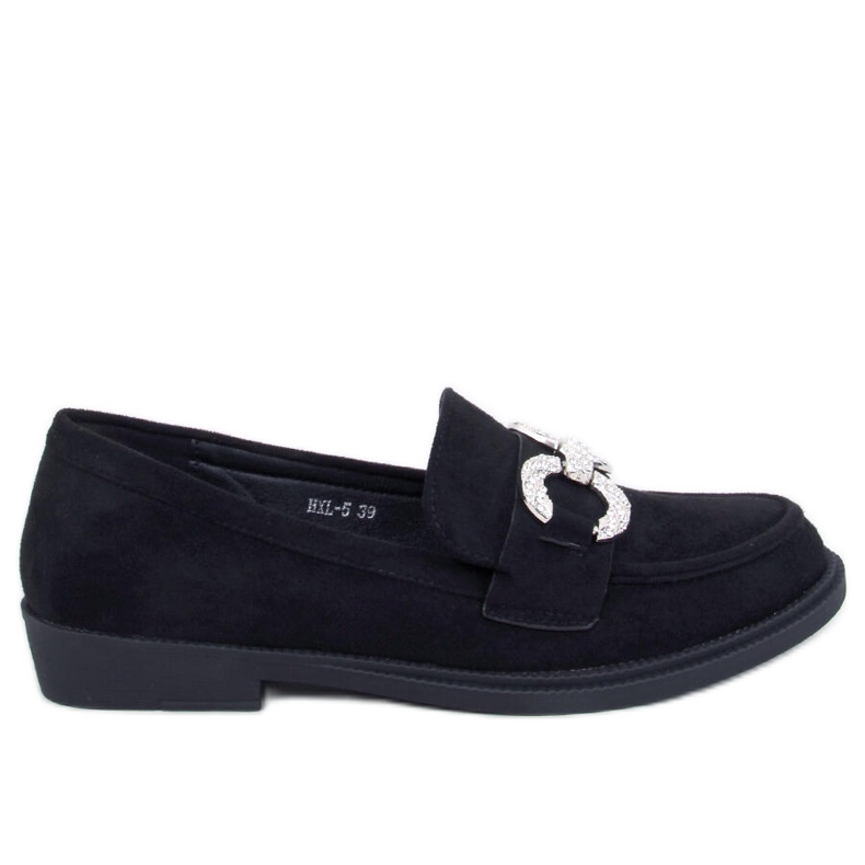 Mocassins classiques en daim noir Daimer le noir