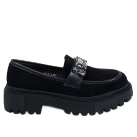 Keters Mocassins plateforme noirs avec pierres le noir Keters Mocassins plateforme noirs avec pierres le noir