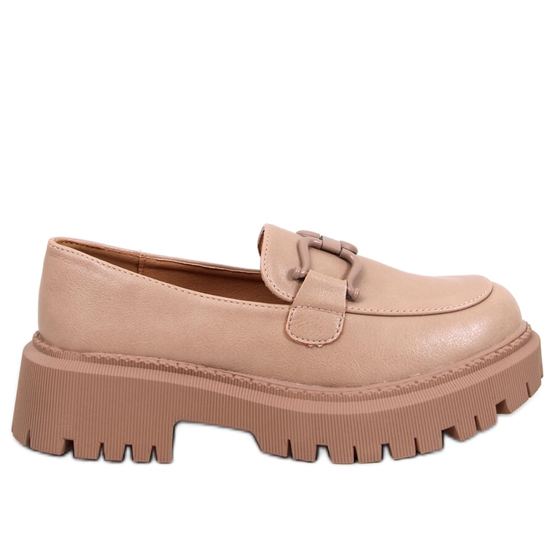 Mocassins plateforme Elken kaki beige