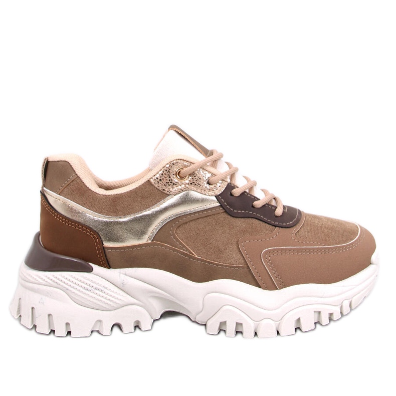 Baskets femme Bolms Kaki beige