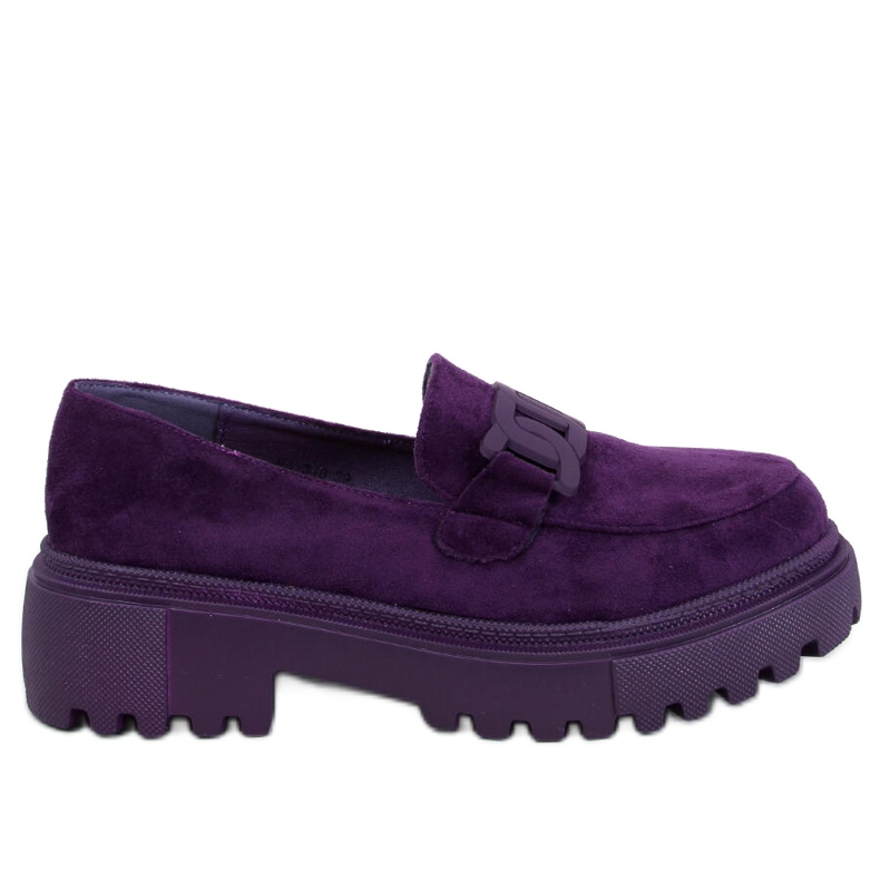 Mocassins plateforme à boucle Leena Violet