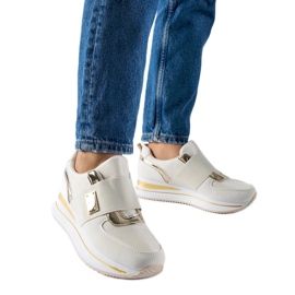 Baskets à enfiler beiges avec plateforme Sages