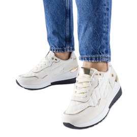 Baskets compensées beiges de Pisignano