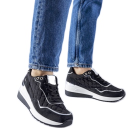 Baskets compensées Pisignano noires