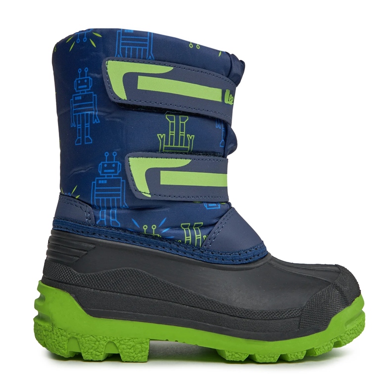 Bottes de neige Lee Cooper LCJ-23-44-2006K NAVY/FUCHSIA noires le noir