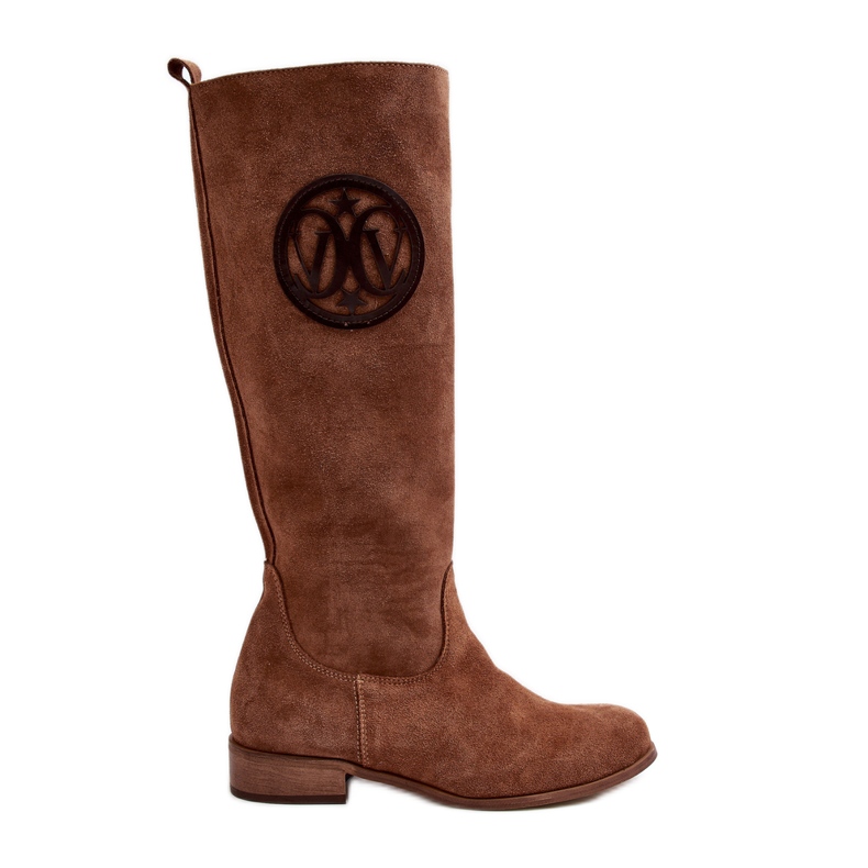 Zazoo 3367 Cuissardes en daim pour femme, marron brun