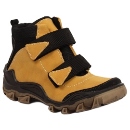 Kornecki Jr KOR6394E bottes isolées camel avec Velcro jaune