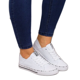 Baskets ajourées blanches Big Star W FF274024