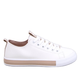 Baskets femme Monae Champagne blanche