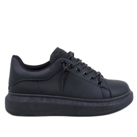 Baskets compensées Brans All Black le noir
