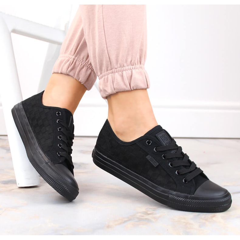 Baskets ajourées noires femme Big Star LL274072 le noir Baskets ajourées noires femme Big Star LL274072 le noir