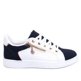 Baskets femme Barges Whitenavy blanc