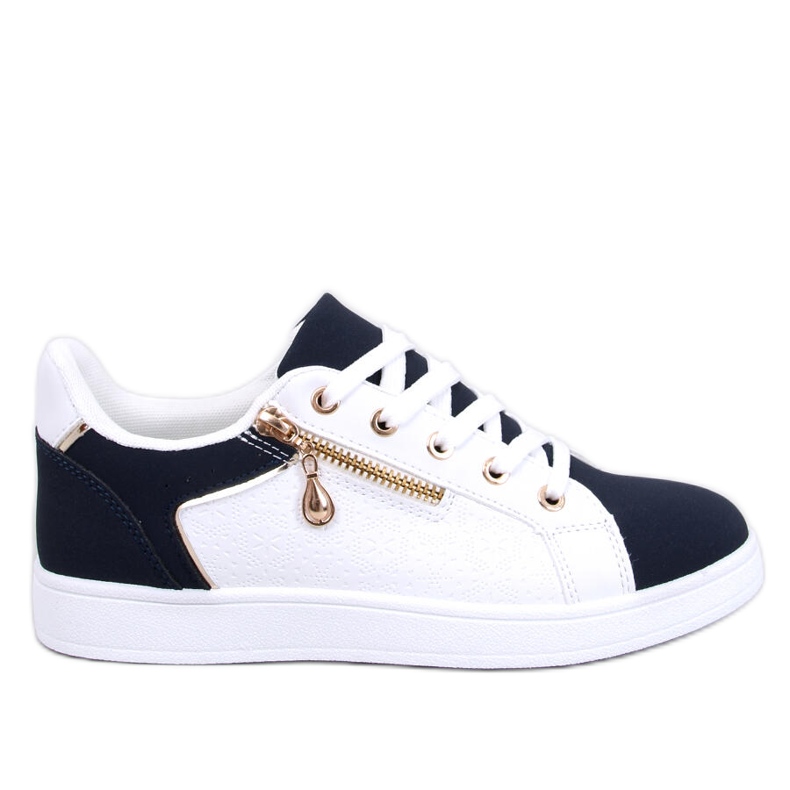 Baskets femme Barges Whitenavy blanche Baskets femme Barges Whitenavy blanche