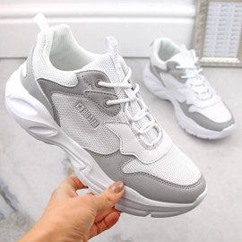 Chaussures de sport femme, baskets blanches Big Star LL274375