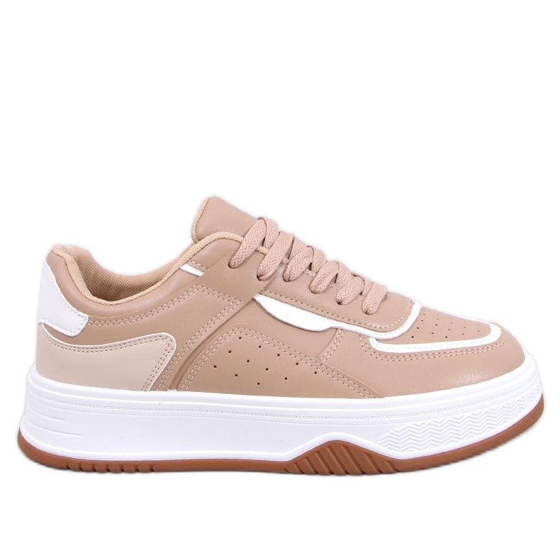 Baskets femme Moriau Camel beige
