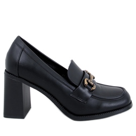 Varvai Mocassins à talons hauts noirs le noir