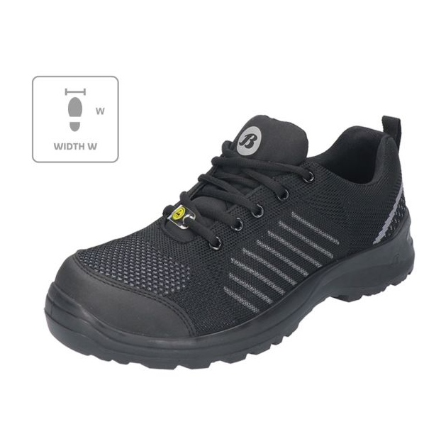 Chaussures Bata Industrials Cernan U MLI-B80B1 noir le noir