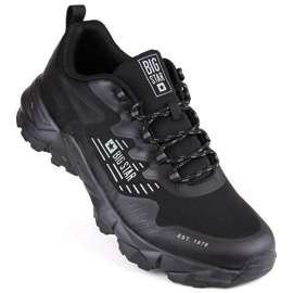 Chaussures de sport de trekking noires pour hommes Big Star LL174127 le noir Chaussures de sport de trekking noires pour hommes Big Star LL174127 le noir