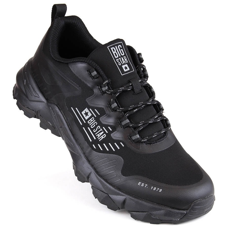 Chaussures de sport de trekking noires pour hommes Big Star LL174127 le noir