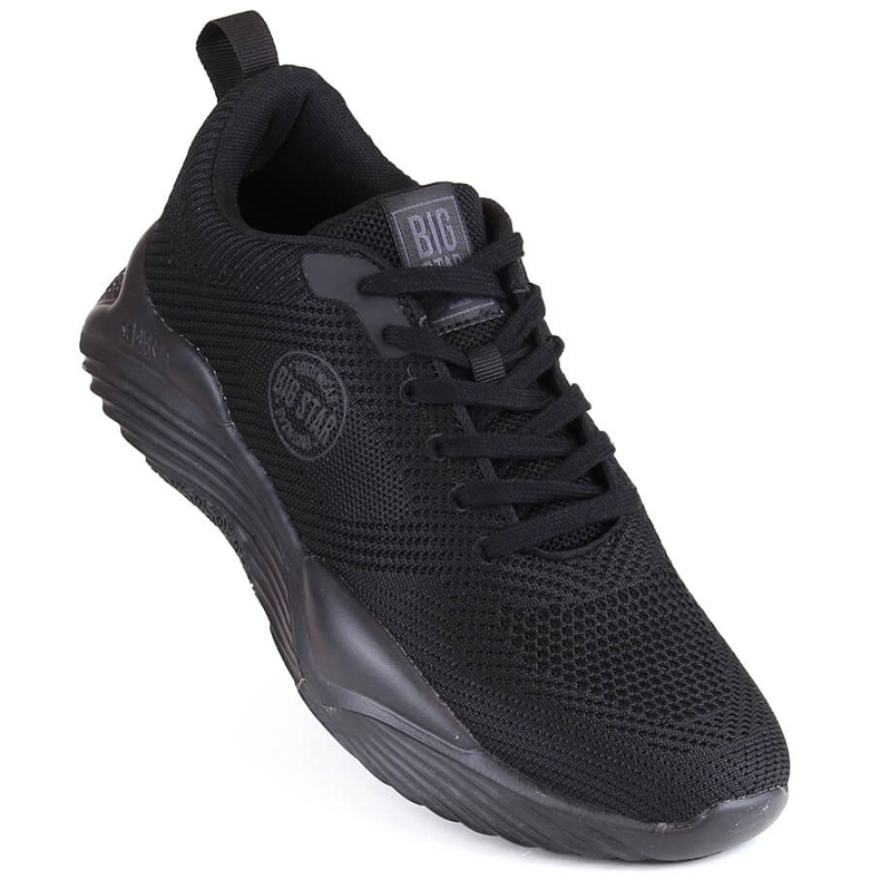 Chaussures de sport noires pour hommes Big Star LL174248 le noir