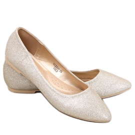 Ballerines à paillettes Chiesa Gold d'or