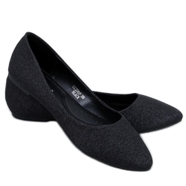Chiesa Ballerines noires à paillettes le noir