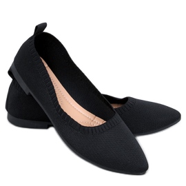 Kreiss Ballerines ajourées noires le noir