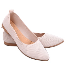 Kreiss Ballerines ajourées beiges