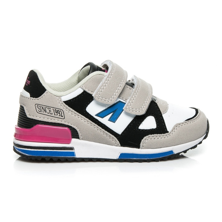 American Club Chaussures Velcro Sport gris