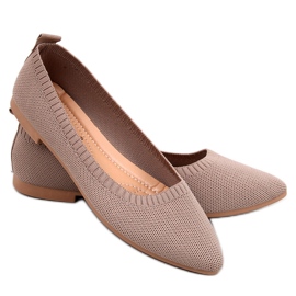 Ballerines ajourées Kreiss Kaki brun