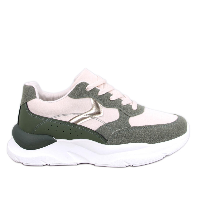 Clervie Baskets compensées vertes