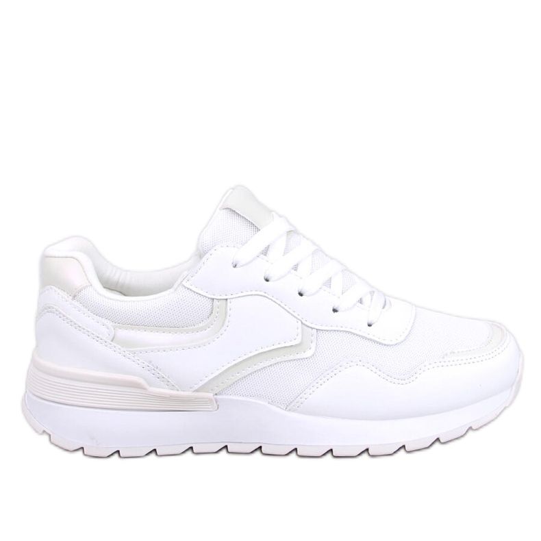 Baskets femme Navar Blanc irisé blanche Baskets femme Navar Blanc irisé blanche